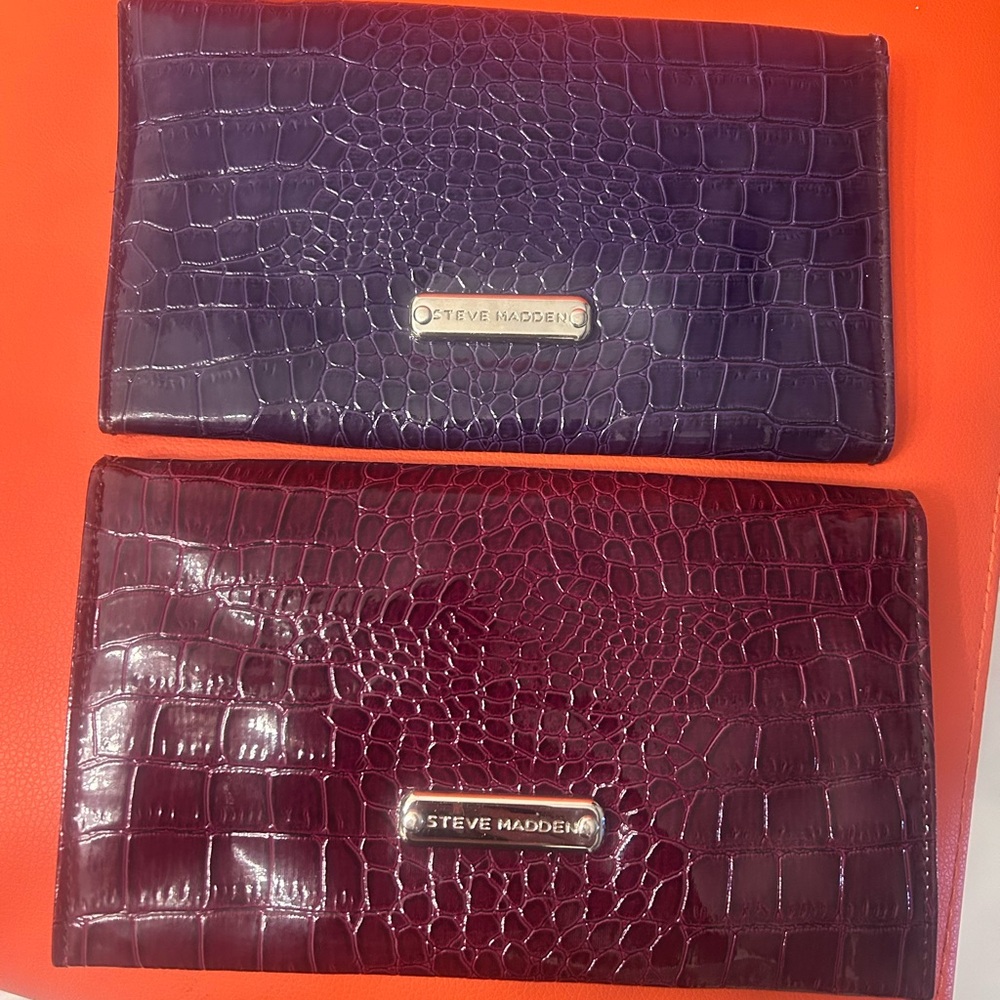 Steve Madden Purple and Burgundy Clutches